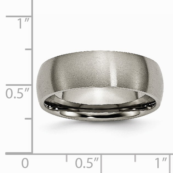 Titanium 7mm Brushed Band