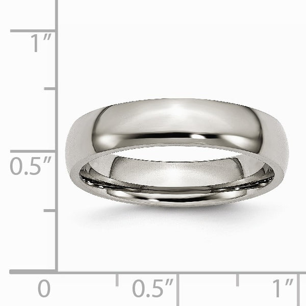 Titanium 5mm Polished Band