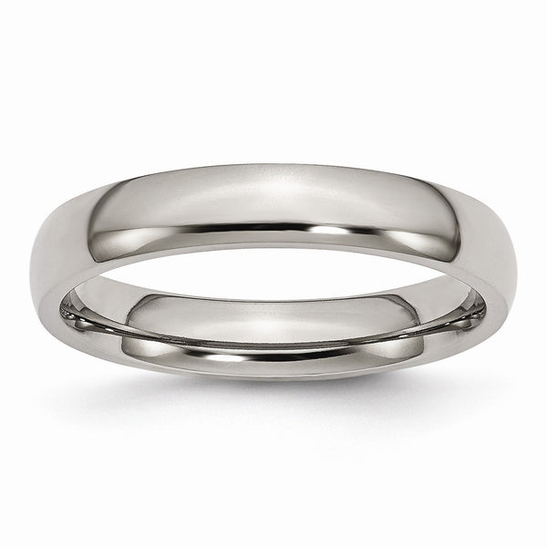 Titanium 4mm Polished Band