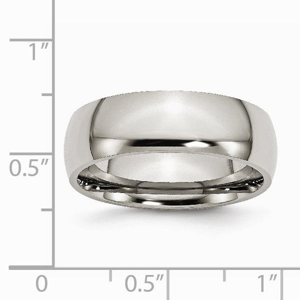 Titanium 7mm Polished Band
