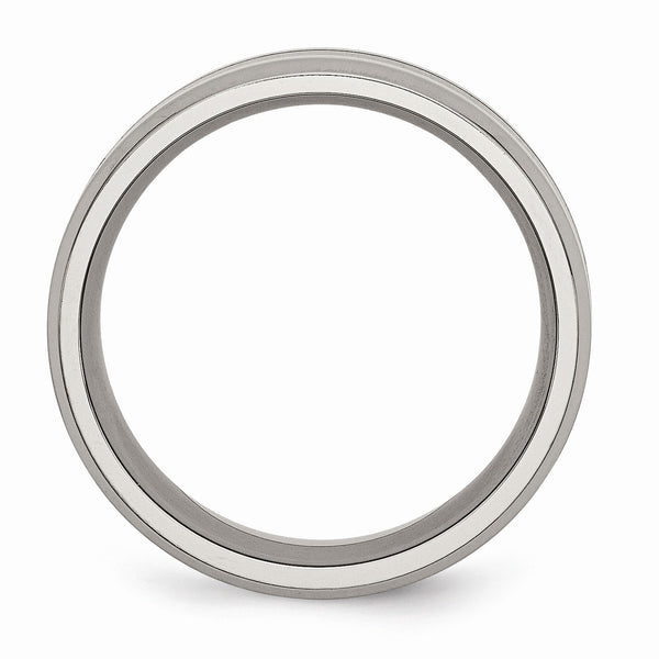 Titanium Black Enameled 8mm Polished Band