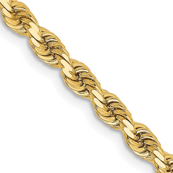 14KT Yellow Gold 18" 3.25MM Rope Chain
