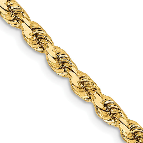 14KT Yellow Gold 16" 3.75MM Rope Chain