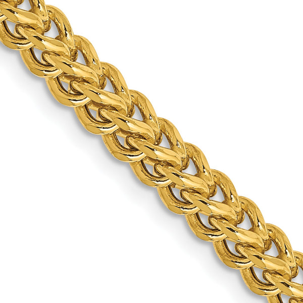 14KT Yellow Gold 24" 3.7MM Lobster Clasp Franco Chain