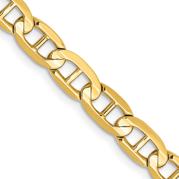 14KT Yellow Gold 18" 5.25MM Anchor Link Chain