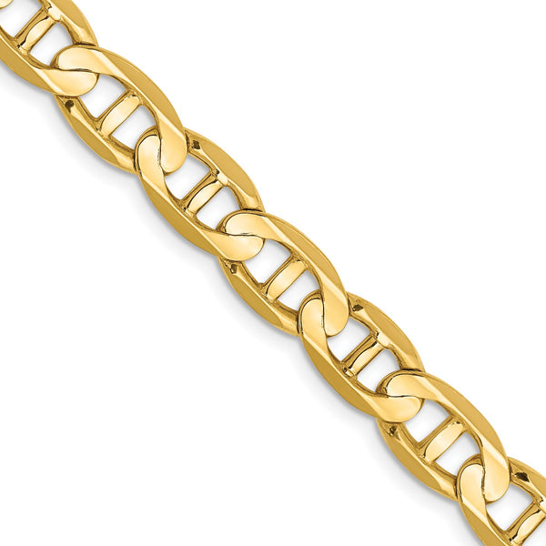 14KT Yellow Gold 26" 7MM Anchor Link Chain