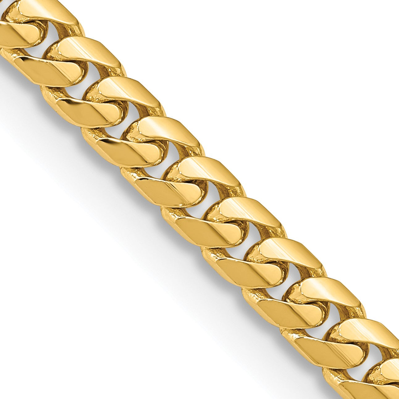 14KT Yellow Gold 20-inch 5.5MM Lobster Clasp Cuban Link Chain