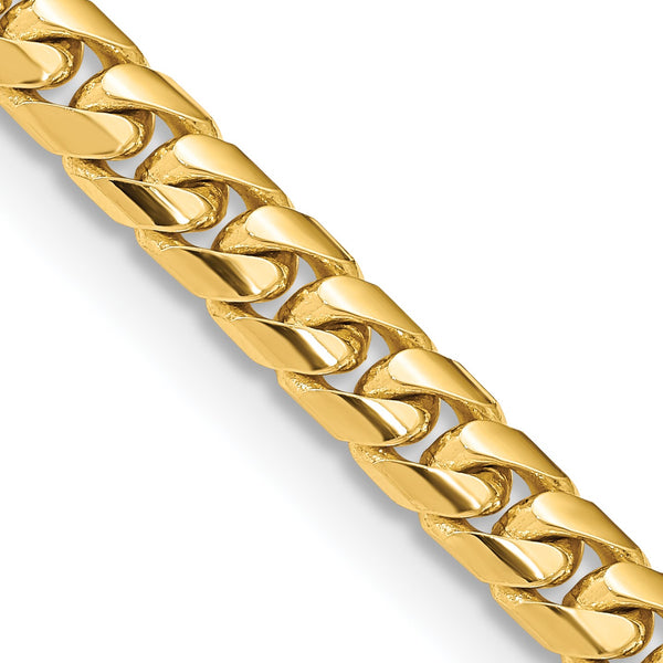 14KT Yellow Gold 28" 7.75MM Cuban Link Chain