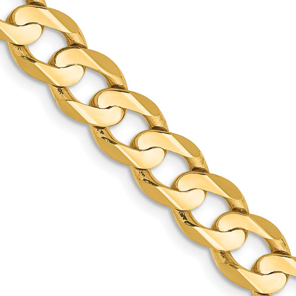 14KT Yellow Gold 24" 6.75MM Lobster Clasp Curb Chain