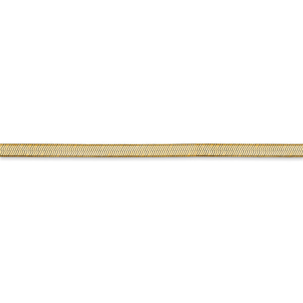 14KT Yellow Gold 20" 3MM Lobster Clasp Herringbone Chain