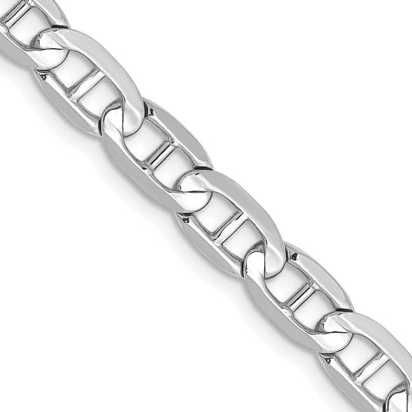 14KT White Gold 24" 5.25MM Anchor Link Chain