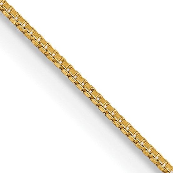 14KT Yellow Gold 26" 0.5MM Box Pendant Chain