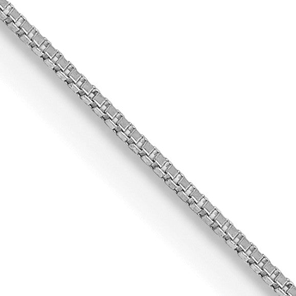 14KT White Gold 28-inch 0.5MM Box Pendant Chain