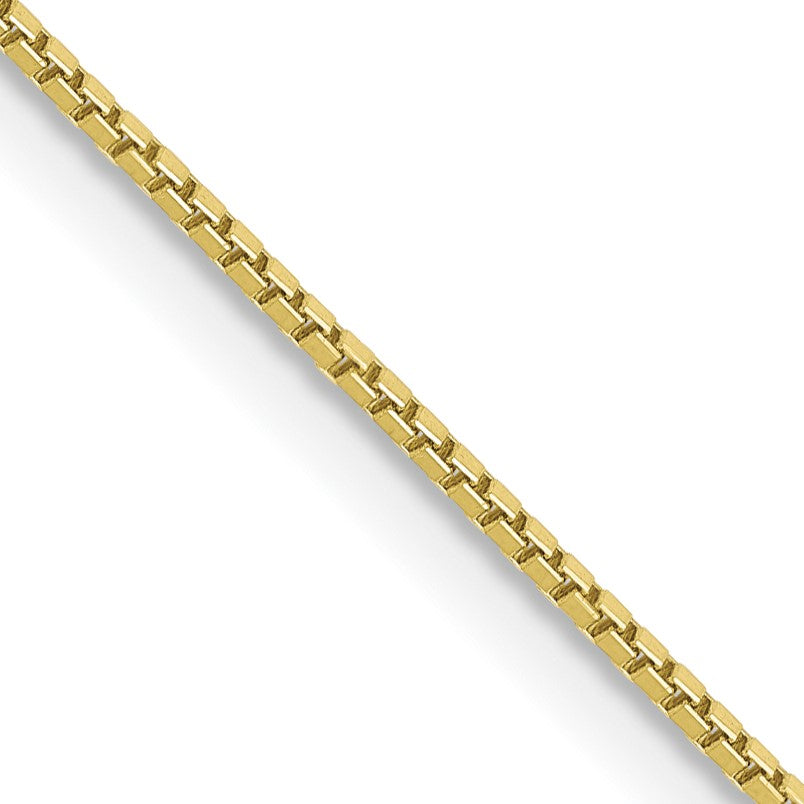 10KT Yellow Gold 30-inch 0.9MM Lobster Clasp Box Chain