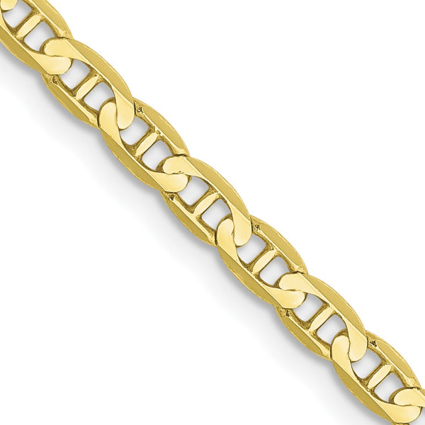 10KT Yellow Gold 24" 3MM Anchor Link Chain