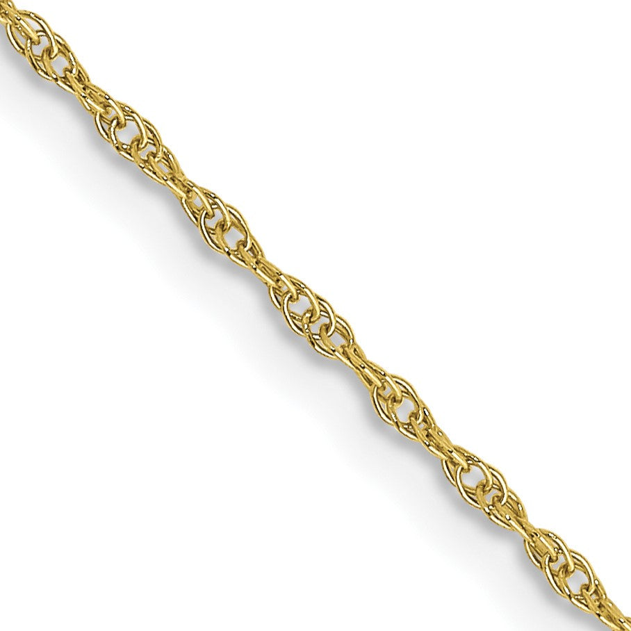 10KT Yellow Gold 16-inch 0.95MM Cable Rope Pendant Chain