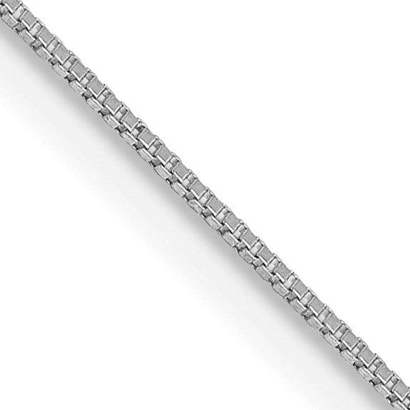 10KT White Gold 20" 0.5MM Box Pendant Chain