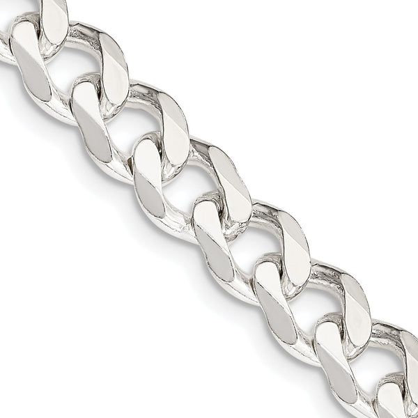 Sterling Silver 22" 7.5MM Curb Chain