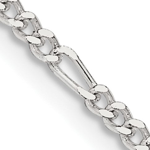 Sterling Silver 22" 2.25MM Figaro Chain