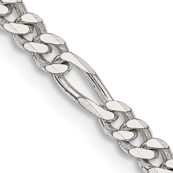 Sterling Silver 20-inch 3.5MM Lobster Clasp Figaro Chain
