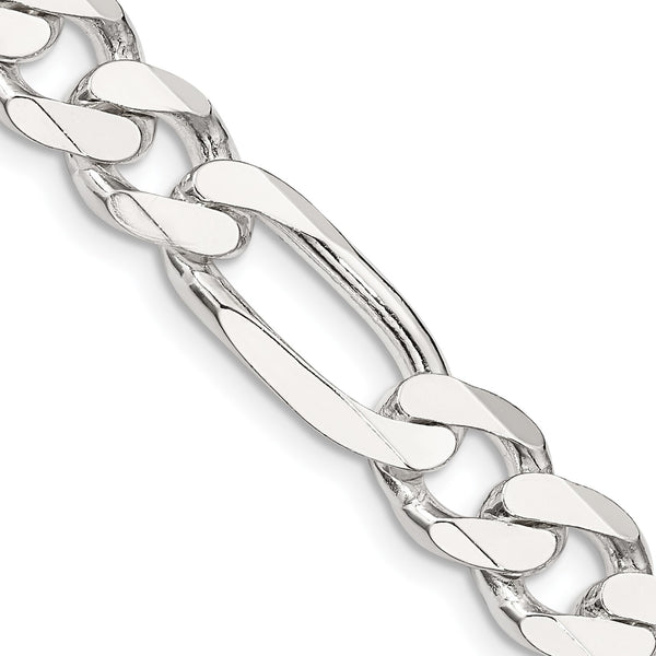 Sterling Silver 26" 9MM Figaro Chain
