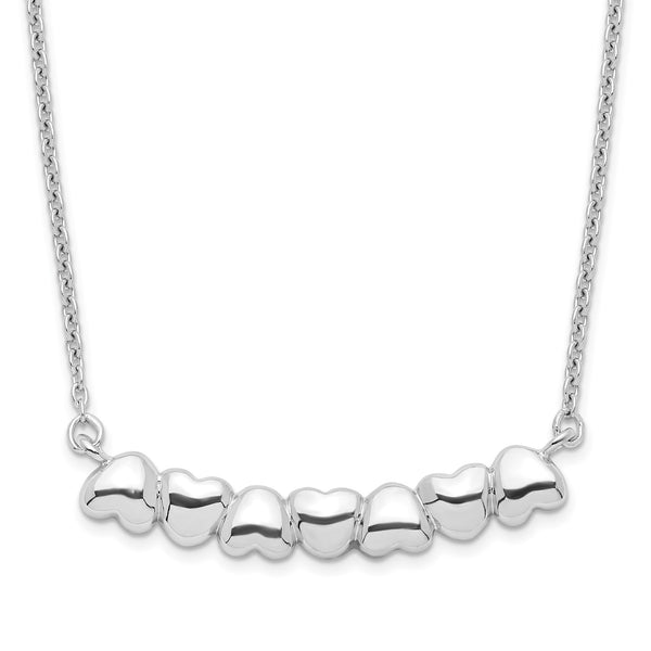 Sterling Silver 18" Heart Necklace