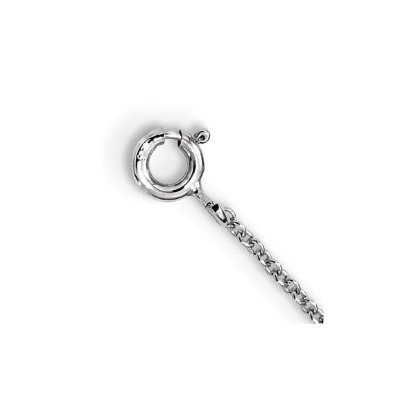 Sterling Silver Cubic Zirconia 16" Cross Necklace