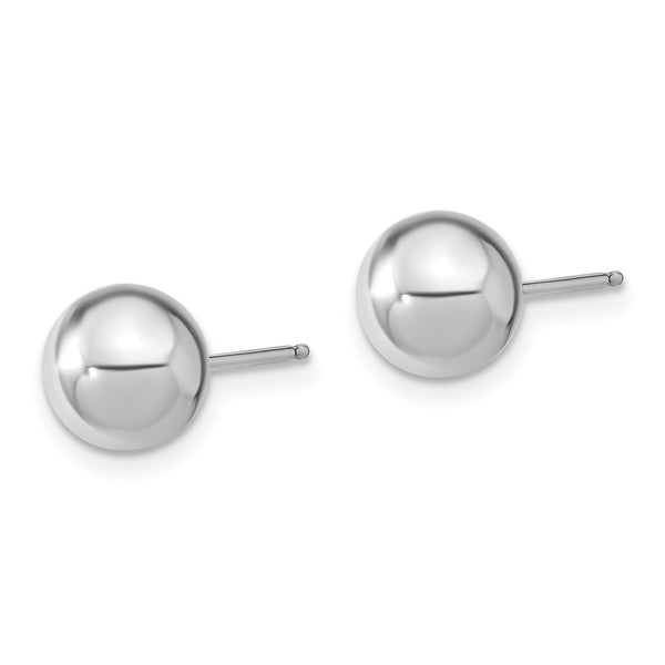 Sterling Silver 8MM Shell Pearl 3-Pair Stud Earrings