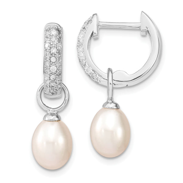 Sterling Silver 25x4MM Interchangeable Earrings