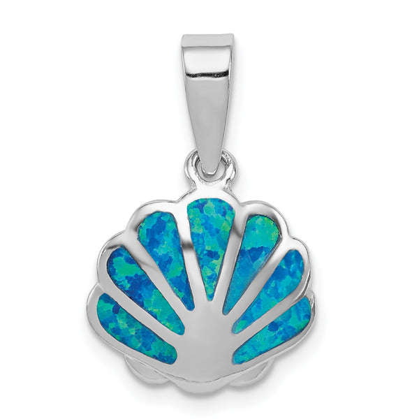 Sterling Silver Opal Inlay Oyster Charm