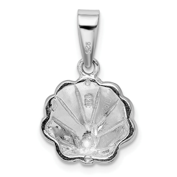 Sterling Silver Opal Inlay Oyster Charm