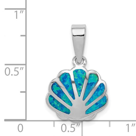 Sterling Silver Opal Inlay Oyster Charm