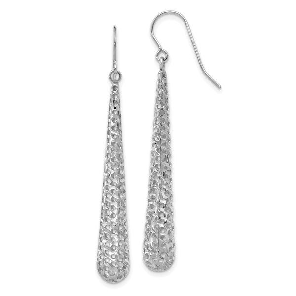 14KT White Gold 51X7MM Drop & Dangle Earrings