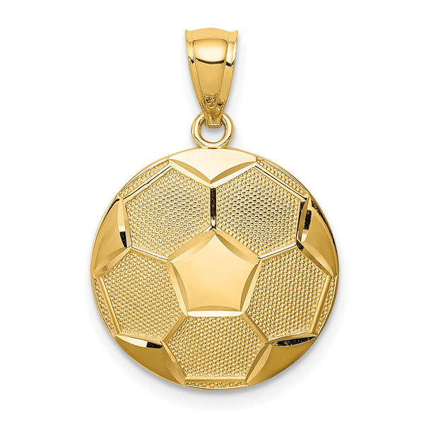 14KT Yellow Gold Soccer Ball Charm