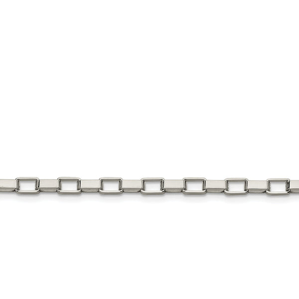 Stainless Steel 4.8mm 8in Box Bracelet